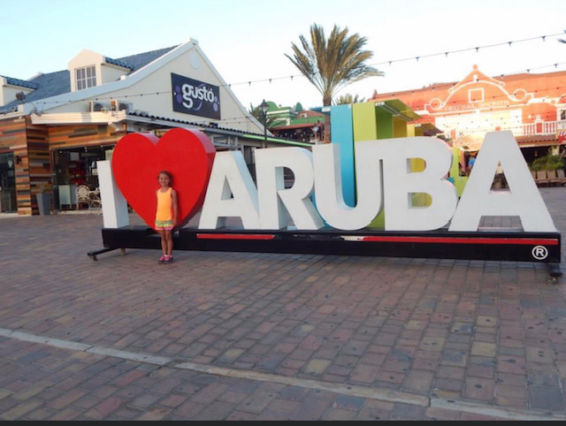 i love aruba sign